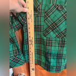 Les Soeurs NWT Le‎ Soeurs Green Plaid Jacket size L Photo 7