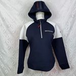 BMW‎ Motorsport Racing 1/4 Zip Pullover Hoodie Women's Size S Blue Photo 1