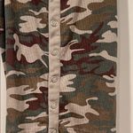 Chaser Brand Women's Double Scoop Crop Henley Tank Camo SizeS NWT Photo 3