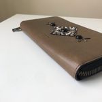 Coach  Accordion Leather Wallet With Western Rivets And Snakeskin Patchwork Photo 9