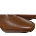 Lauren Ralph Lauren Willa Brown Leather Bootie — Wood Heel Zip Ankle 9 Photo 9