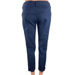 United Colors Of Benetton Stile Benetton Navy Blue Low Rise Straight Leg Stretch Cropped Casual Pants Sz S Photo 2