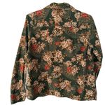 Erika  Floral Corduroy Long Sleeve Button Up Jacket Coastal Grandma Boho Size L Photo 1