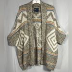 American Eagle Outfitters Women Knit Sweater Aztec Wool Alpaca Cardigan Sz M Photo 5