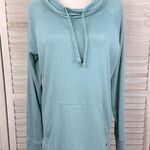 Gaiam Funnel Neck Pullover Lightweight Sweatshirt Light Teal Green-Medium Photo 0