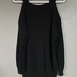 Rue 21 Black Knit Cold Shoulder Sweater Size Small Photo 0
