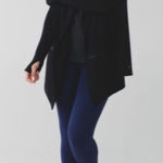 Lululemon Resolution Wrap Black 10/12 Cashmere EUC Photo 0