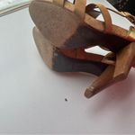 Cole Haan $230  Air Jocelyn Birch Sandal Heel Shoes Women's Gold Brown 6.5 Photo 4