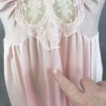 Vintage Olga Nightgown Size L Bodysilk Slip Dress Coquette Feminine Pink 92087 Size L Photo 3