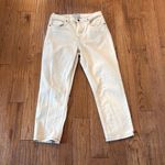 Everlane the cheeky Jean crop ecru black seaming size 30 short Photo 2