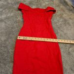 Forever 21  Size Small S Red Mini Dress Elegant Going Out Cotton Date Night Photo 9
