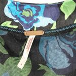 Free People Size 8 Dress Blue Roses Black Green Silk Lined Netted Ribbon Belt 555 Photo 7
