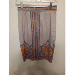 Plenty by Tracy Reese Anthropologie size 2 Pencil Skirt Gray Blue Orange Orange Photo 1