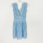 Revolve Majorelle Moonlit Baby Blue Lace Scalloped Mini Dress Size XS Photo 2
