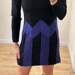 St. John Vintage by Marie Gray Black/Purple Knit Long Sleeve Dress Photo 13