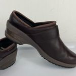 Merrell  Valetta Brown Leather PRO Slide Work Shoes Clogs Sz 7 Photo 6