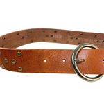 American Heritage Amsterdam Heritage Cognac Brown Leather Belt Women’s Size M (95 CM) Studded Photo 2