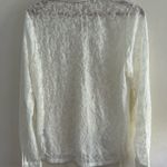 Adrianna Papell  Elegant White Lace Top Photo 3