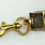 Black Faux Leather Belt Butterfly Charm Gold Chain Accents Medium (M) ✨ Photo 5