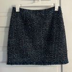 Nine West Blue and Black Tweed Textured Skirt Photo 3