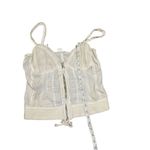 Jarbo off white sheer low cut tank Size M Photo 5