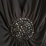 Studio Y  Black Sleeveless Top with Embellished Front Photo 2