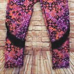 Gaiam  | Purple & Orange Patterned Capri Leggings Photo 2