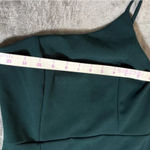 Lulus NWT Lulu’s Size Small Keeper of My‎ Heart Hunter Green One-Shoulder Maxi Dress Photo 7