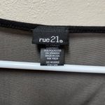 Rue 21 Women’s Black White Crotchet Diamond Print Part Summer Mini Dress Small Photo 3