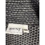 Habitat  Womens‎ Knit Button Front Gray Black Cardigan Jacket Small Photo 2