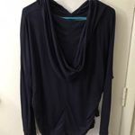 Abercrombie & Fitch Blue High Low Blue Hoodie M Classic Casual Cozy Comfy Photo 3