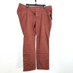 Denim & Co . Adaptive Comfy Knit Slim Ankle Wheelchair Pant Size XL NWT Rich Rust Photo 2