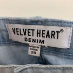 Velvet Heart Embroidered  Denim April Pencil Skirt Photo 3