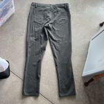 CALVIN KLEIN JEANS Army Green Taper Pants Stretch Logo Pockets Women's 10 Photo 4