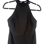 Lulus NWT Captured Your Heart Black Halter Maxi Dress High Slit Formal Sz Large Photo 14