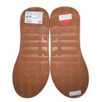 FitFlop  F-Mode FT7-675 Slide Sandal Platino Leather Cork Size‎ 8 Toe-Post Gold Photo 6