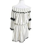Tularosa  Jacqueline Tunic Mini Dress Women’s Size XS Ivory Striped Tribal Lined Photo 4