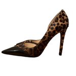 Prada  Leopard Print Calf Hair D’orsay Heels Sz. 38.5 (US 8.5) Photo 4