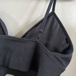 Abercrombie & Fitch  Black Longline Ribbed Sports Bra Photo 3