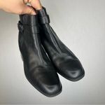 Aerosoles  | Size 6.5 Black Ankle Booties with Side Zipper and Block‎ Heel Photo 1
