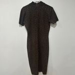 Nina Leonard wool blend leopard dress Size 8 Photo 1
