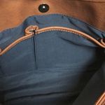 CHAPS Faux Leather Vegan Brown Silver-Colored Hardware Shoulder Tote Bag Photo 13