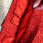 Anthropologie Vanessa Virginia  Orange Floral Textured Pencil Skirt Size 6 Photo 9