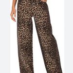 Edikted  Print Straight Leg Jeans Size Medium Photo 1