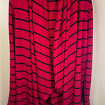 Ralph Lauren Lauren‎  2X Cardigan Red & Blue Striped Open Front Womens Size XXL Photo 0