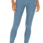 Beyond Yoga x Peloton Heathered Light Blue Caught in the Midi Leggings Photo 0