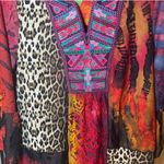 Calessa Patchwork Embroidered‎ Tunic Blouse Size Petite Small Boho Purple Photo 1