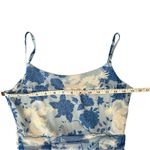 Missguided  Blue Japanese Dragon Floral Ruched Bodycon Mini Dress Size 2 Y2K Photo 6