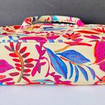 JustFab Floral MultiFloral Cream Crossbody Sachel Handbag Photo 3