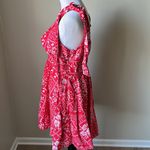 House Of Harlow 1960 Bandana Print Dress Red Size M Photo 2